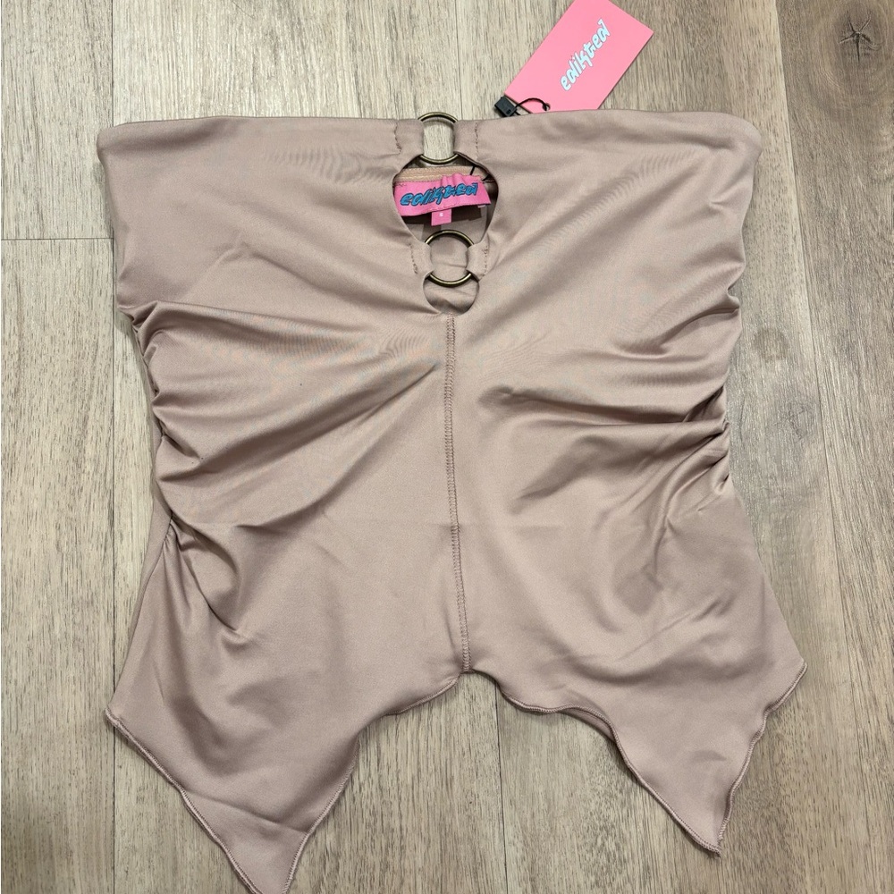 Edikted pastel pink Strapless Top